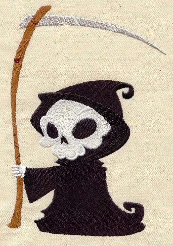 Lil' Death Embroidered Canvas Field Bag