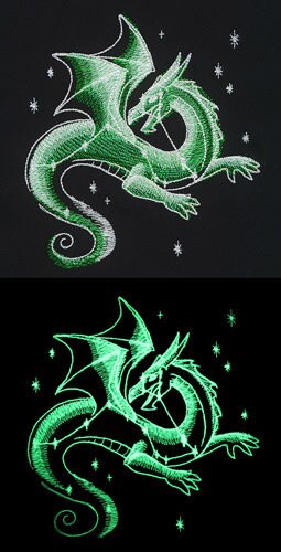 Dreamscape Glow - Celestial Dragon Embroidered Canvas Field Bag