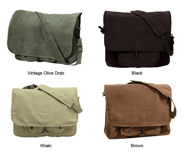 Geek 4 Life Embroidered Canvas Messenger Bag