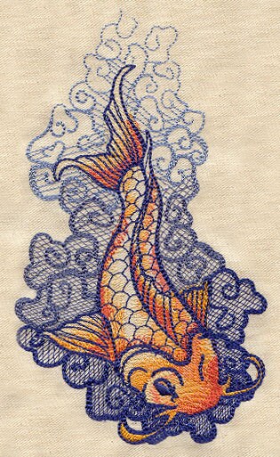 The Seven Seas - Koi Tattoo Embroidered Canvas Messenger Bag