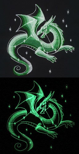 Dreamscape Glow - Celestial Dragon Embroidered Canvas Messenger Bag