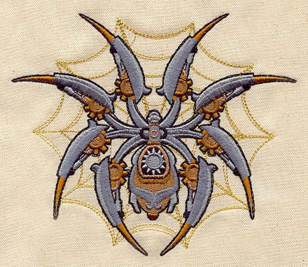Anachronistic Arachnid Embroidered Canvas Messenger Bag