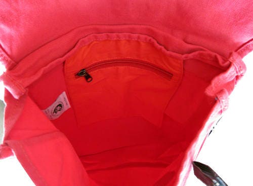 Red Riding Hood Bag, Red Riding Canvas Bag, Fairytale Classic Bag, Fairytale Shadows - Red Riding Hood Embroidered Canvas Field Bag