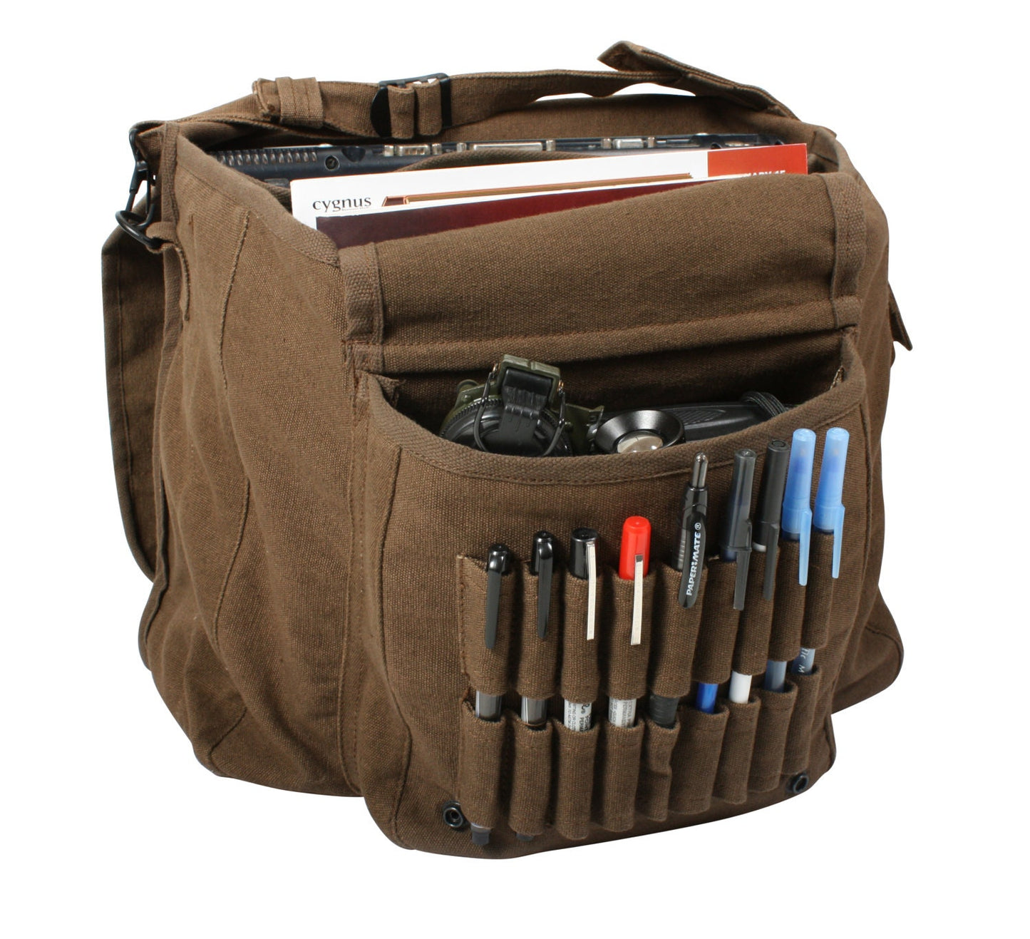 Dragon Love Embroidered Canvas Messenger Bag
