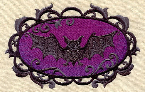 Going Batty Embroidered Canvas Field Bag