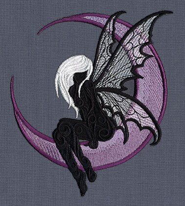 Dark Fae Embroidered Canvas Field Bag
