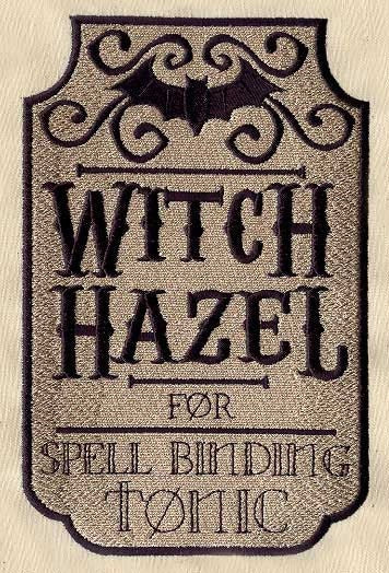 Witch Hazel Embroidered Embroidered Canvas Messenger Bag
