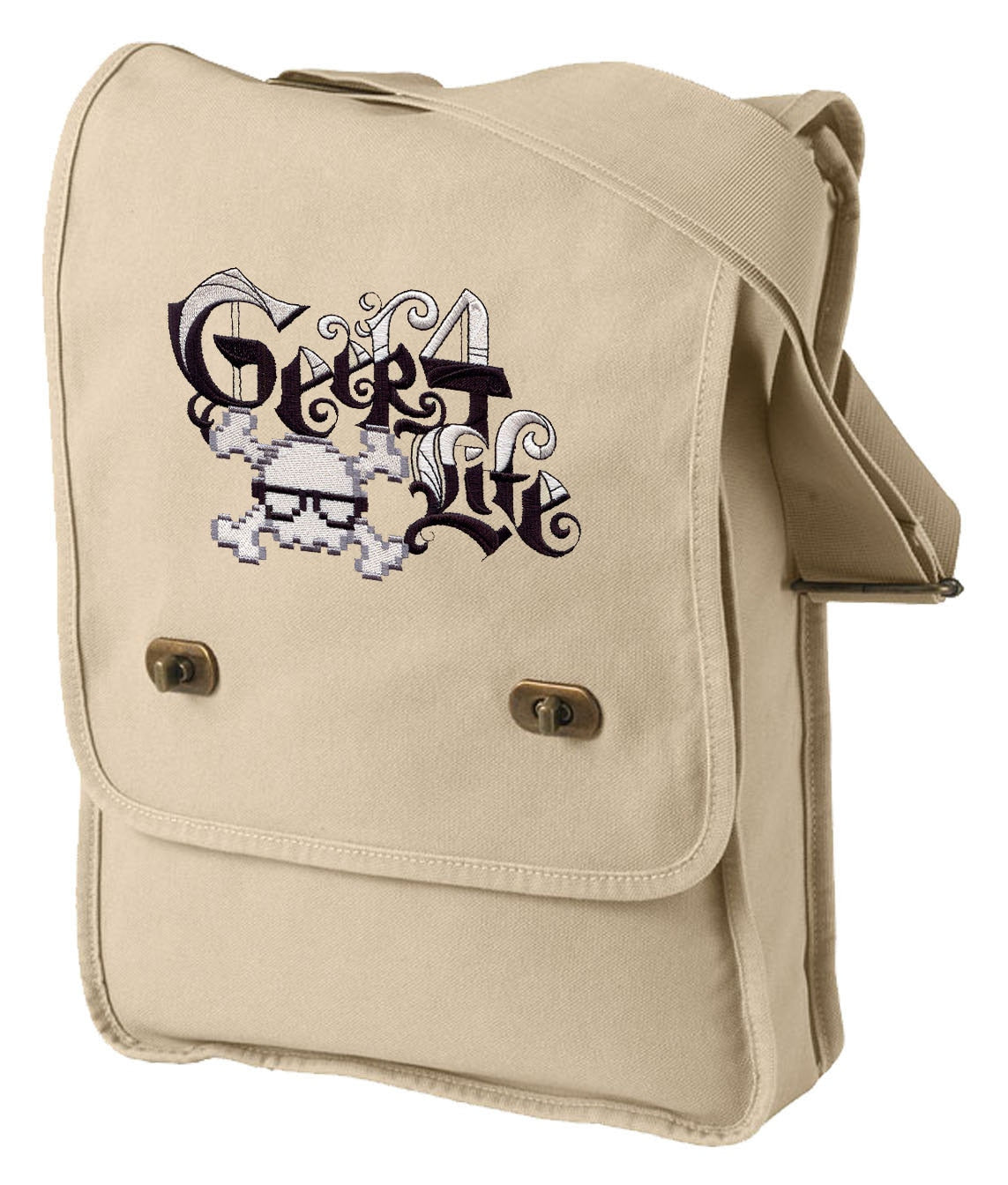 Geek 4 Life Embroidered Canvas Field Bag