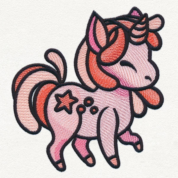 Charmed Creatures - Unicorn Embroidered Canvas Field Bag