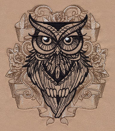 Owl You Need Embroidered Canvas Messenger Bag