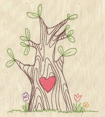 Heartwood Embroidered Canvas Field Bag