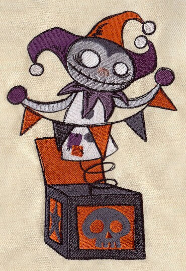 Jack in the Box Embroidered Canvas Field Bag