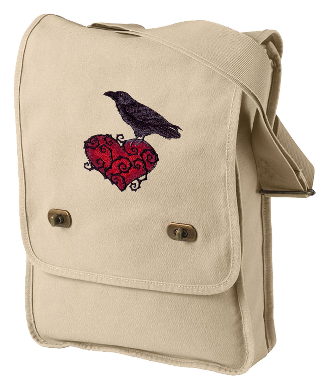 Ravenheart Canvas Embroidered Field Bag
