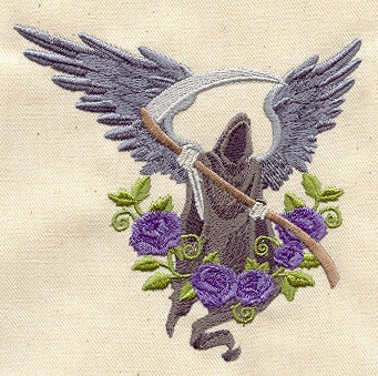 Angel of Death Embroidered Canvas Field Bag