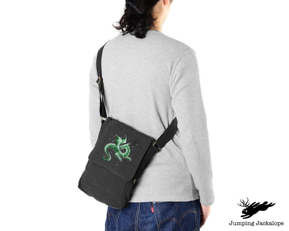 Abducted Alien Embroidered Canvas Tech, Tablet, iPad, Kindle, Fire, Camera Bag