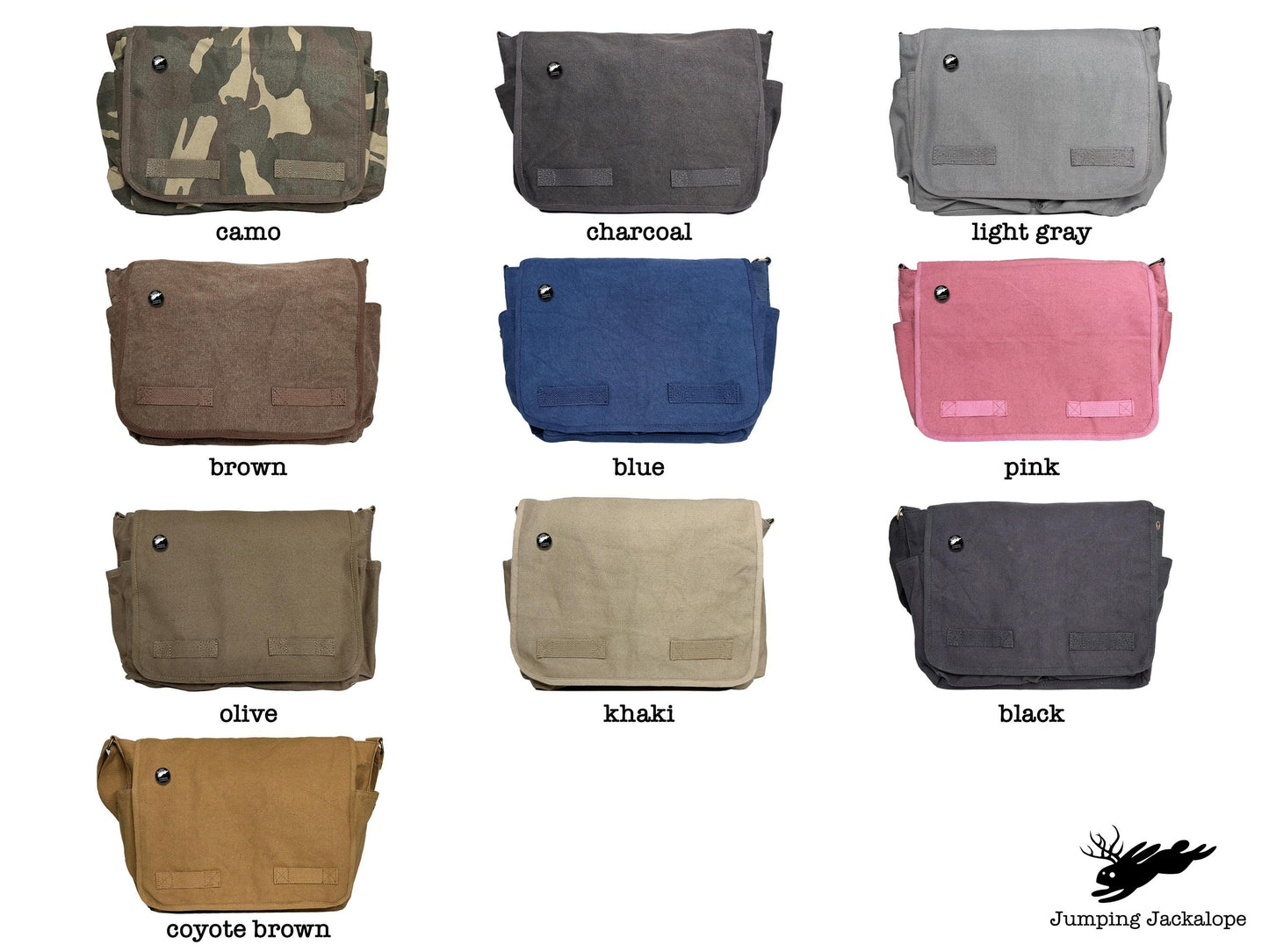 From the Sun to the Moon Celestial Dragon Embroidered Classic Canvas Messenger Bag