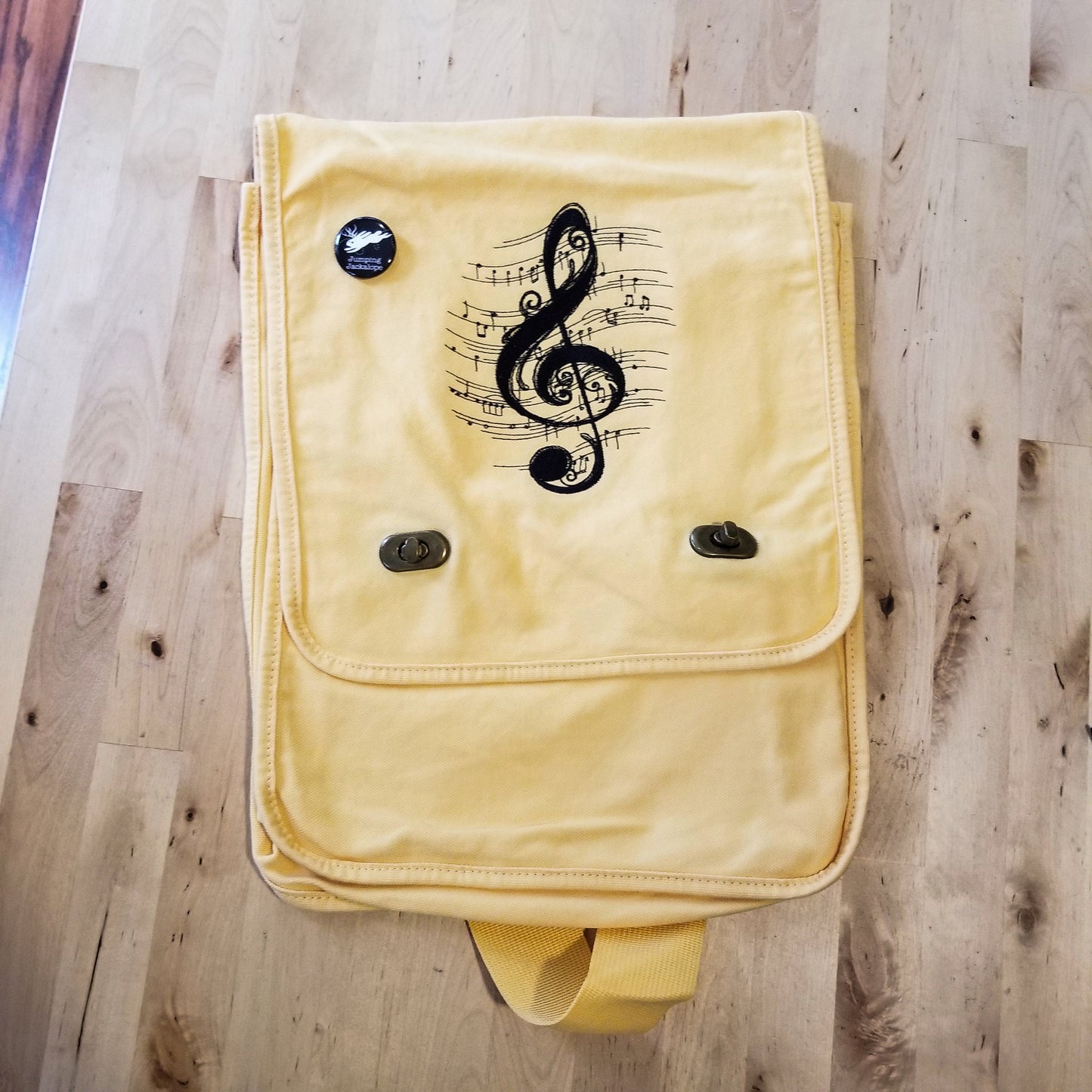 Treble Chaos Embroidered Canvas Field Bag
