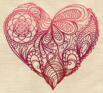 Mendhi Heart Embroidered Canvas Field Bag