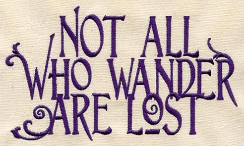 Wanderlust Embroidered Embroidered Canvas Messenger Bag