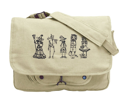 Wizard of Oz Embroidered Canvas Messenger Bag