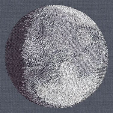 Lunar Light Embroidered Canvas Field Bag