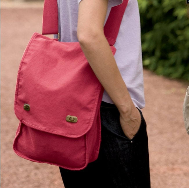 Whirling Waves - Mount Fuji Embroidered Canvas Field Bag