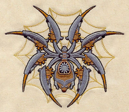 Anachronistic Arachnid Embroidered Canvas Messenger Bag