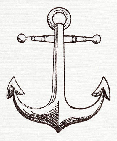 Nauticus - Anchor Embroidered Canvas Messenger Bag