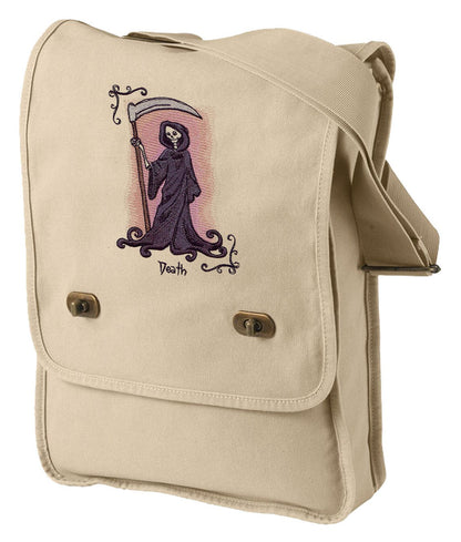 Tarot - Death Embroidered Canvas Field Bag