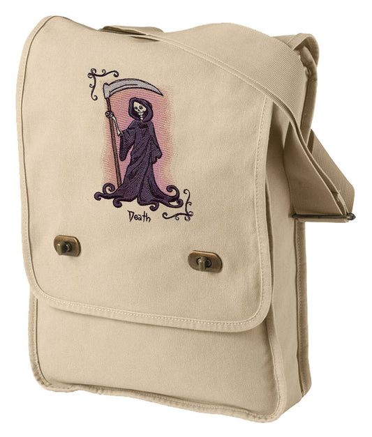 Tarot - Death Embroidered Canvas Field Bag