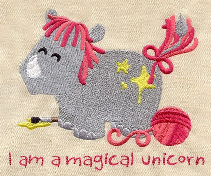 Magical Unicorn, Unicorn Bag, Unicorn Embroidered Canvas Tech, Tablet, iPad, Kindle, Fire, Camera Bag
