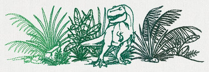 Rex Dinosaur Embroidered Canvas Messenger Bag