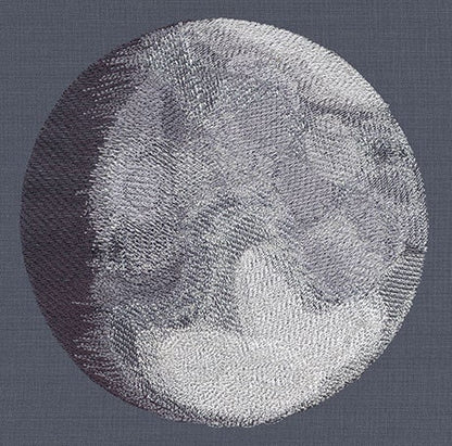 Lunar Light Embroidered Canvas Messenger Bag
