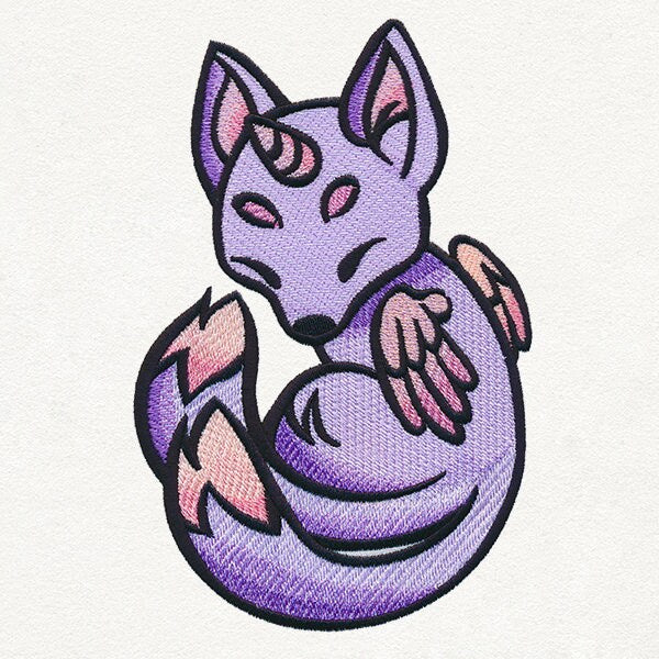 Charmed Creatures - Fox Embroidered Canvas Field Bag