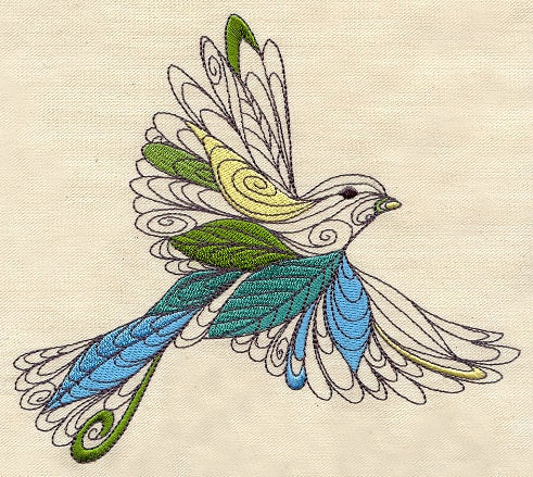 Lofty Nature Sparrow Embroidered Canvas Field Bag