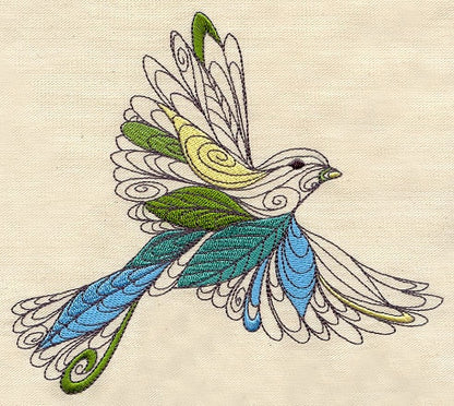 Lofty Nature Sparrow Embroidered Canvas Field Bag
