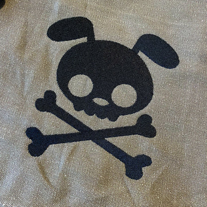 Punk Pup Embroidered Canvas Messenger Bag