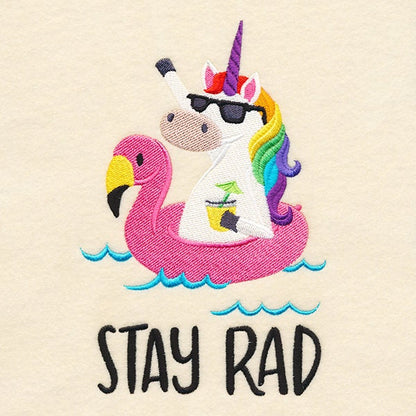 Stay Rad, Unicorn Bag, Unicorn Embroidered Canvas Tech, Tablet, iPad, Kindle, Fire, Camera Bag