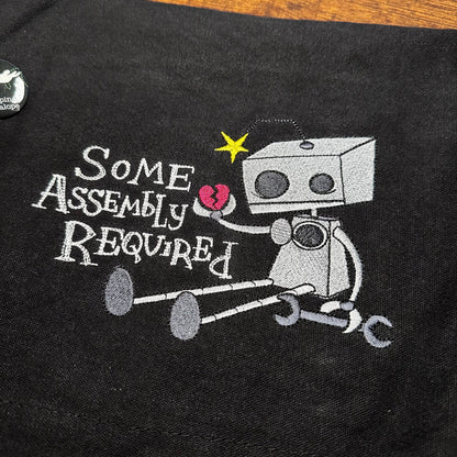 Some Assembly Required Embroidered Canvas Messenger Bag