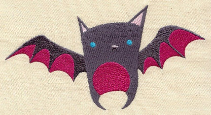 Baby Bat Embroidered Canvas Messenger Bag