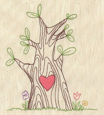Heartwood Embroidered Canvas Messenger Bag