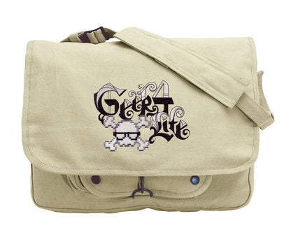 Geek 4 Life Embroidered Canvas Messenger Bag