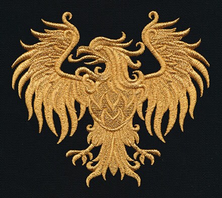 Gilded Heraldry - Eagle Embroidered Canvas Field Bag