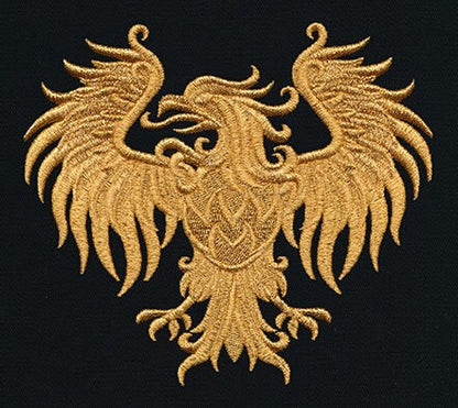 Gilded Heraldry - Eagle Embroidered Canvas Field Bag