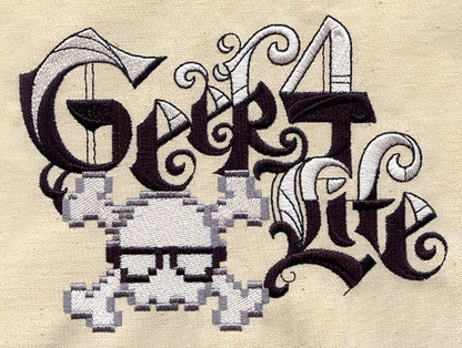 Geek 4 Life Embroidered Canvas Messenger Bag