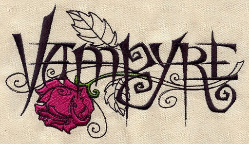 Vampyre Embroidered Canvas Messenger Bag
