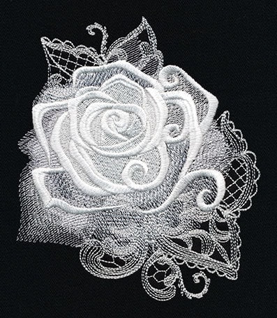 Ghost Baroque - Rose Embroidered Canvas Field Bag